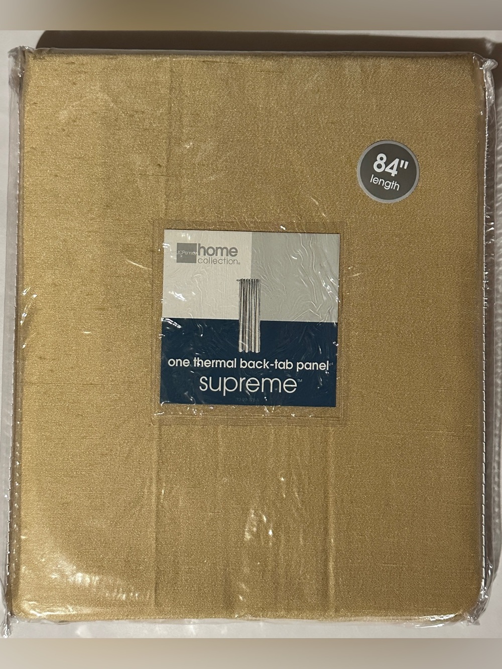 JcPenny Home Collection Soft Gold Curtain Panel 84” Long
